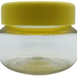 Set of 20 - Empty Clear 30 ml Small Apple Shaped Cosmetic containers Jars with Cream Yellow Cap for Lip Cream Lip Scrubs, Eye Shadow pigments, Lotion, Creams Lip Gloss Samples-picture-29