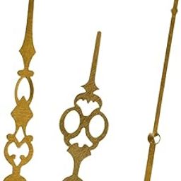 BanteyBanatey® Designer Clock Hands Set | Metal Clock Needle Set| DIY Clock Making Kit for Elegant Timepiece Crafting with Fancy Metal Needles (Pack of 2 Sets) Gold Design 5-1