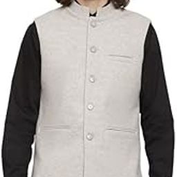 Men Grey Nehru Jackets-picture-33