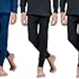 Girls Blended Cotton Thermal Trouser (I/E) Full Pant Inner Bottom Winter Wear for Kids and Baby (Pack of 9) (14 Yr to 15 Yr) (BLBLBLBLBKBKBKBKBK)-image-31