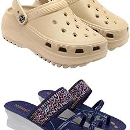 Extra Soft Classic Casual wear with Flexibility Technology Wedges Combo for Women's/Girl's(6129/1947)()-image-99