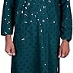 Men Stylish Flower Green Colour Kurta-image-69