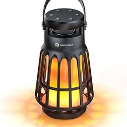Portronics Dash 6 15W Bluetooth Speaker with in-Built White Noise Machine,Fire Flame LED Night Lamp,TWS Mode, BT5.3v,6 Hours Playback, Lantern for Camping,Gifts for Men,Women,Water Resistant(Black)-image-32