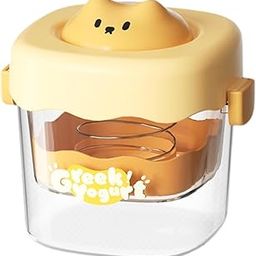 Greek Yogurt Strainer with Lid Curd Maker Multipurpose Reusable Yogurt Maker Yellow | Yogurt Makers | Small Kitchen Appliances | Kitchen, Dining & Bar-picture-27