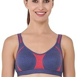 Non Padded/Non-Wired & Seamless/Full Coverage Sports Bra (in, Numeric, 34, 34, B, 30, Regular, Red) (in, Numeric, 40, 40, B, 36, Regular, Blue)-5