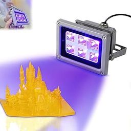 ZOTIMO UV Light for Resin Art - 405nm LED Curing Lamp for 3D Printer SLA DLP LCD, Solidify Photosensitive Resin, Art & 3D Printing-0