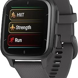 Garmin Venu Sq 2 GPS Smartwatch, All-Day Health Monitoring, Long-Lasting Battery Life, AMOLED Display, Slate and Shadow Gray-picture-0