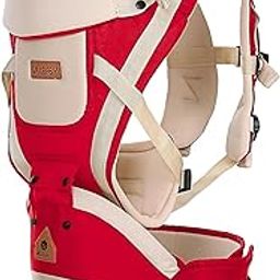 Willbaby Premium 3 in 1 Baby Hip Seat Carrier (Red)-image-86