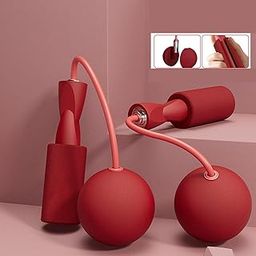 CALANDIS™ Weighted Ropeless Jump Rope Anti Tangle for Fitness Indoor Outdoor Men Women Red 75mm Ball | Jump Ropes | Fitness Equipment & Gear | Fitness Running & Yoga-image-37