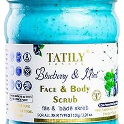 Tatily Blueberry & Mint Face & Body Scrub (100g) |Removes Tan, Nourishes, Moisturizes|Exfoliating Scrub|Fruity Blueberry Aroma For Men & Women's-picture-22