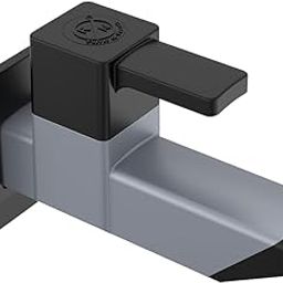 RN PTMT Superior Plastic Faucet Long Body Tap for Kitchen Sink | Tap for Bathroom & Basin Faucet with Flange Wall Mount (Metallic-Grey-Black-Dual)_RNVIP09B32 | 20mm(3/4") Cartridge-image-91