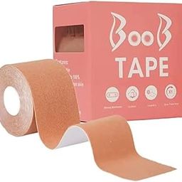Danso | Breast Lift Tape (1 Pcs)+10 Nipple Pasties, Skin Friendly Adhesive, Boob Tape, Skin Tone, Waterproof, Sweat Resistant, Cuts and Ladders Resistant, One Size Fits All Pink, 5cm Wide & 5m Long-image-9