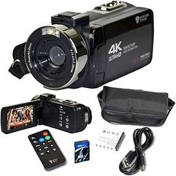 4K Camera Camcorder 42MP Video Recorder Camera Support Vlogging YouTube TikTok Digital Camcorder with 3" LCD Screen,18X Digital Zoom for Adults Kids Teens Beginners-image-6