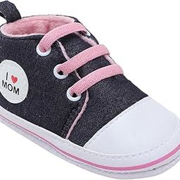 Baby Boys Denim Booties with Memory Foam Insole & Laces | Soft Sole Pre-Walker Shoes for Infants (6–12 Months)-image-94