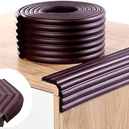 OLWICK® 1 Pcs Extra Thick Furniture Edge Protectors High Dense Foam Cushion Baby Safety Corner Strip Guards, 6.5 Ft (2 Meter) Furniture Bumper for Table, Wall Edge, Etc (Cofee)-30