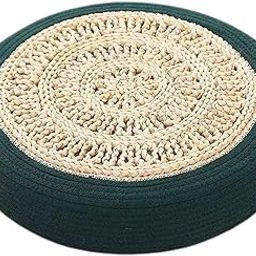 Round Tatami Floor Cushion Japanese Style for Patio Indoor Outdoor Dark Green-image-76