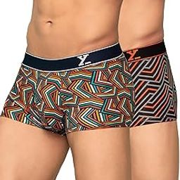 Anti-Bacterial, Odour-Free Cotton Stripes Parallax Trunks for Men-51