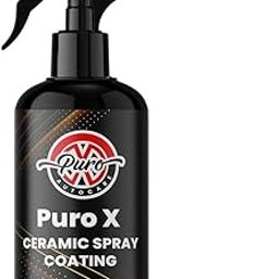 Puro X Ceramic Coating Spray (200ml) | Hydrophobic Protection | High Gloss Shine | Easy Spray & Wipe Formula-24