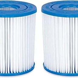 Summer Waves P57100402 Replacement Type I Swimming Pool and Hot Tub Spa Cartridge with Heavy Duty Ultimate Filtration Paper, 2 Pack-picture-22