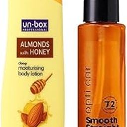 Un-box Professional Almonds with Honey Deep Moisturising Body Lotion, 100ml With *Professional ANTI-FRIZZ Hair Serum | 5X Split End Protection | Shea Butter (100ml)*-24
