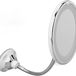 Ubervia Make-up Mirrors - Flexible Mirror Magnifying Mirror LED Fill Light with 10x Magnification Adjustable Gooseneck Suction Cup for Desktop-47