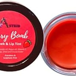 Astrid berry bomb lip Tint, Lip balm, Paraben & Sulphate free, hydrates and reduces darkness of lips, all skin types-image-37