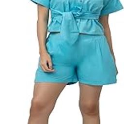 WOMEN'S SHIRT-SHORTS CO-ORD SET-image-88