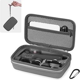 BRDRC Osmo Mobile 7P Case, PU Leather Portable Storage OM 7P Case Travel Carrying Bag for DJI OM 7 /7P Gimbal Stabilizer for DJI Mic Mini Accessories-image-34