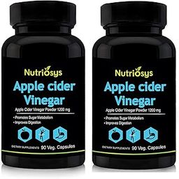 Biotrex Nutraceuticals Nutriosys Apple Cider Vinegar, 1200 mg (90 Veg Capsules) - Pack of 2-19