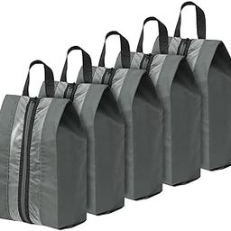 FATMUG Shoe Pouch Travel Organizer Packing and Gym - Footwear Portable Storage - Set of 5- Grey-picture-29