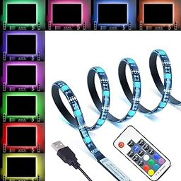 AERYS 5V USB LED Flexible Strip Light Mood Light Multicolor Options/Mode TV Background Lighting 5050 RGB IP65 200 CM- 30 LED/M with 24 Key Controller (Multi Color, 2 Meter)-picture-11