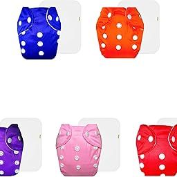 Dumbledo Lite Cloth Diaper with Cotton Insert (Pack of 5) | Soft & Gentle | Breathable | Quick Dry | Designed by Moms | 3 Months – 2 Years | Unisex Baby-image-30