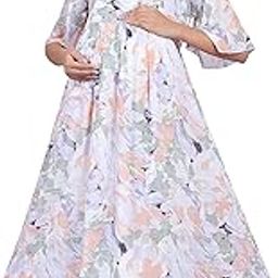 Women's Knee Length Maternity | Feeding | Nursing Dress | Maternity Dress for Women Feeding Dress-image-18