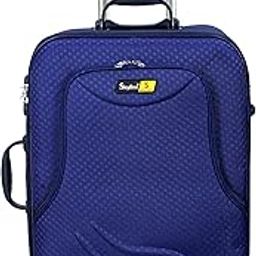 22 Inch Travel Trolley Bag/Suitcase Bag Number Lock with 2 Wheels for Men and Women-Navy Blue-image-65
