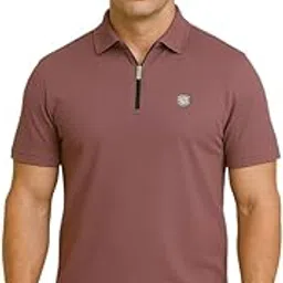 3bros Men's Cotton Blend Polo T-Shirt | Half Sleeve | Solid Casual T-Shir for Men | Collar Neck T-Shirt-picture-45