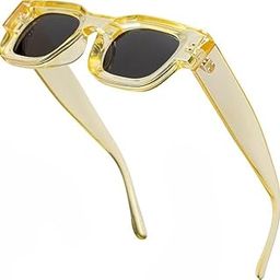 Vintage Square Sunglasses, Medium Size, UV400 Protection, Bold Unique Design-image-74
