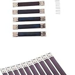 CALANDIS™ 20x Shrapnel Purse Making Supplies Metal Frame Kiss Clasp 10x1.4 cm Silver | Purse Handles, Frames & Feet | Foundations & Undergarments | Sewing-image-29