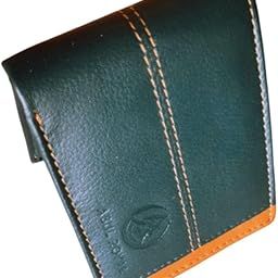 Genuine Leather Teal Blue Bifold Wallet for Men with Coin Pocket and Card Slots-image-71