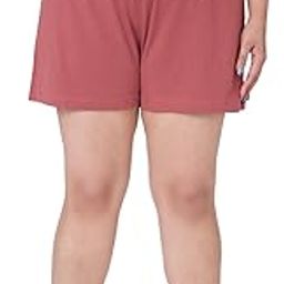 Women Plus Size Hot Pant Cotton Shorts Dark Pink-image-12