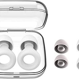 UJEAVETTE® Ear Plugs For Noise Reduction Reusable Comfortable Noise Cancelling Earplugs White-25