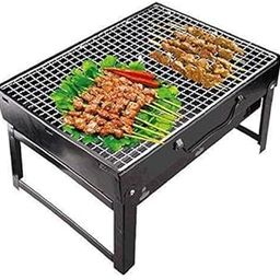 LOMESH Barbeque Stove Charcoal Based BBQ Grill Oven, Folding Portable,Carbon Steel for Picnic Camping Outdoor Cooking-image-37