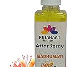 Pujahaat Honey Suckle/Madhumati Attar Spray | 100 ml Non Alcoholic Spray | Religious Mist | Air Freshener, Room Mist, Fabric & Linen Spray | Perfect for Prayers Rooms, Living Room, curtains, car-20