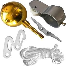 UJEAVETTE Flag Pole Hardware Parts Repair Kits Flagpole Hardware for 2" OD Tube-image-75