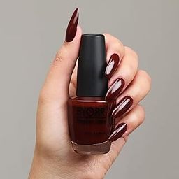 FYORR Dark Maroon Nail Polish Long Lasting Smooth Matte Finish Nail Enamel (Wine Factory),15Ml-38