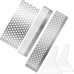 WILLBOND 3-Piece Diamond Painting Ruler Set, Stainless Steel & Plastic, 599, 520, 699 Blank Grids, 2 Fix Tools, Compact, Assembled, Tools, Ruler-image-27