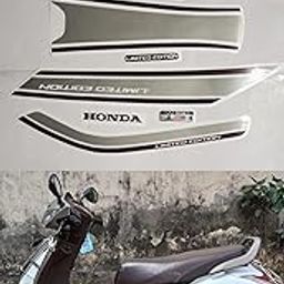 Honda Activa Limited Edition White Scooty Sticker & Decal for Scooty (Silver)-23
