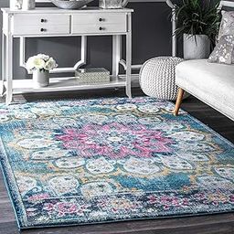 Status Contract Rugs for Living Room |(3x5ft) Printed Carpet for Living Room Decor|Anti Skid Backing Home Essentials| Boho Rugs for Living Room (Vintage 415), Polyester, Multicolor, Rectangular-image-7