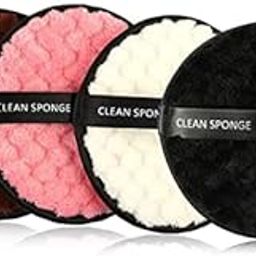 Reusable Makeup Remover Cleansing Pads | Easily Removes Stubborn Face & Eye Makeup | Multifunctional, Safe for Oily, Dry or Sensitive skin | Pack of 2-40
