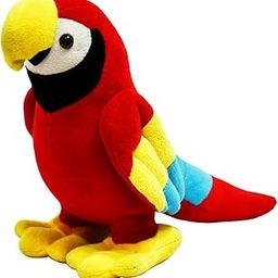 Mirada Cute Red Parrot Soft Toy for Girls/Kids | Stuffed Plush Animal | - 21cm-29