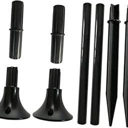 Parliky Solar Light Stake Replacement Poles Durable Garden Light Adapter Kit Spikes Extension Tubes Connectors Bases for Outdoor Solar-image-39